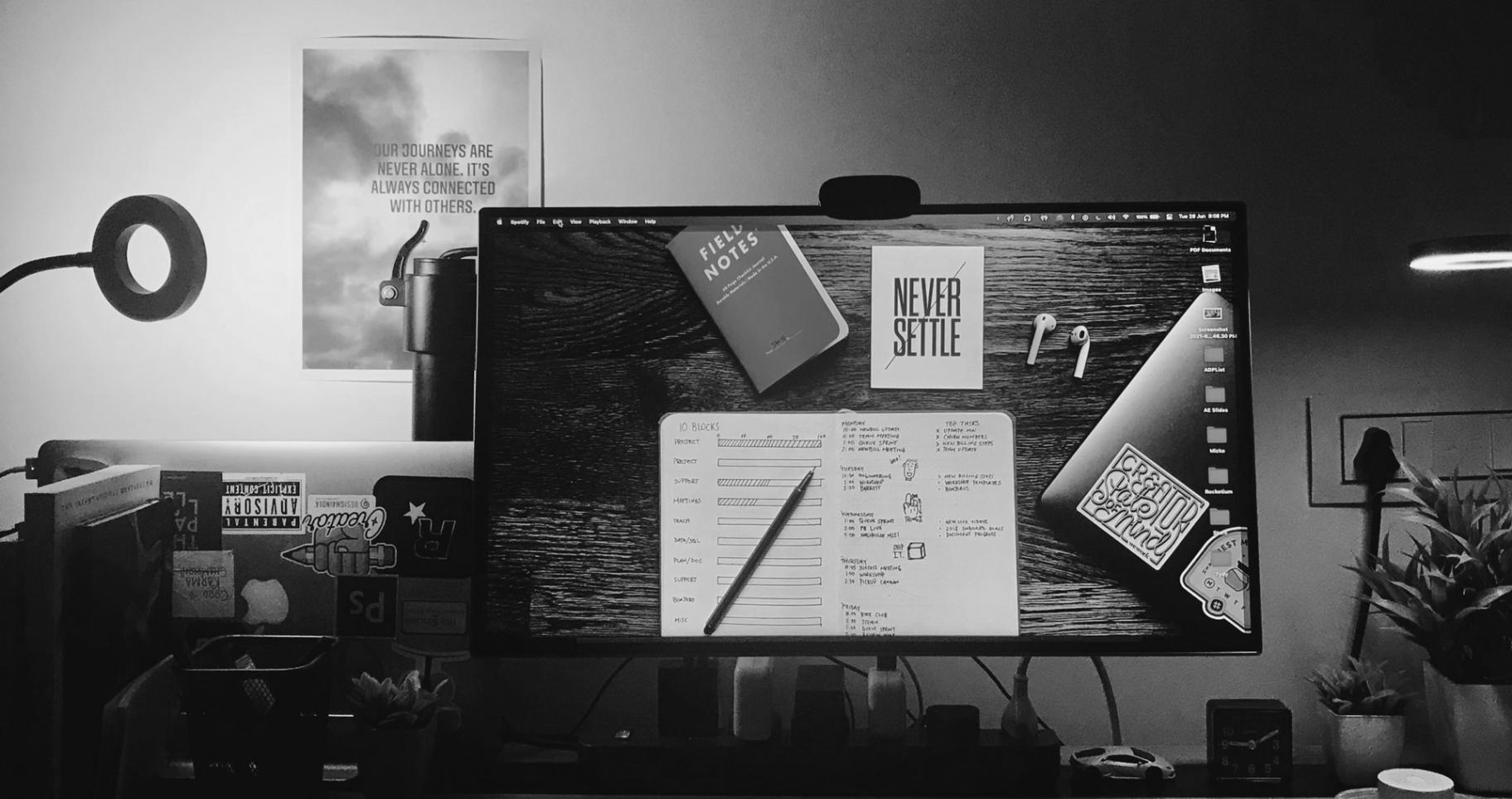 Организованное рабочее пространство для онлайн-обучения